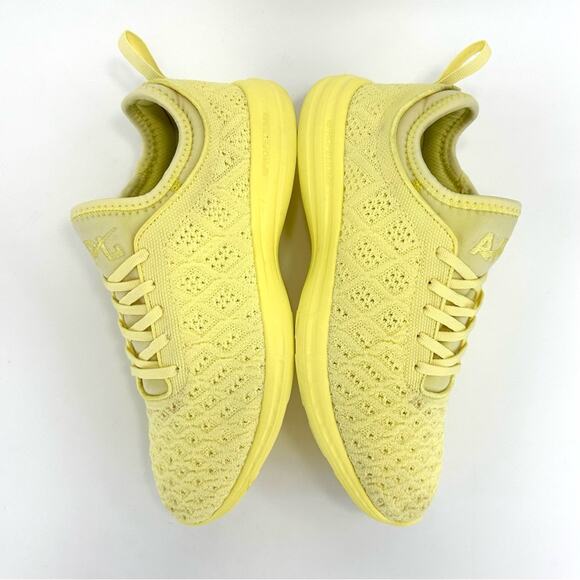 APL Techloom Phantom Women Running Shoes/Sneakers Size 8.5 Yellow Laced Slip-On - Picture 12 of 16